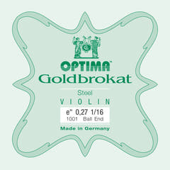 Optima Goldbrokat E-streng 1/16-violin, 0,27 mm, kugle