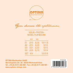 Optima Viulunkielet PROTOS - Setti