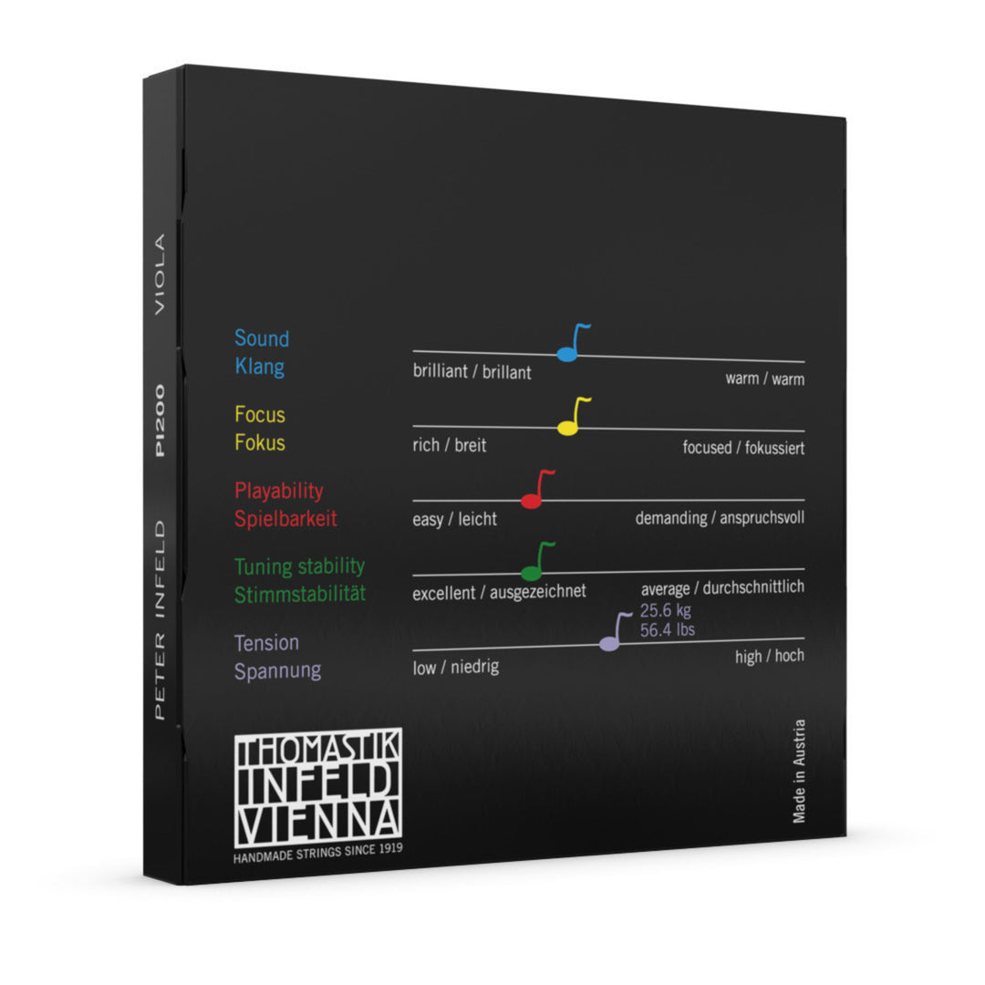 Thomastik-Infeld-nauhat alttoviululle Peter Infeld Synthetic Core - Set medium (PI200)