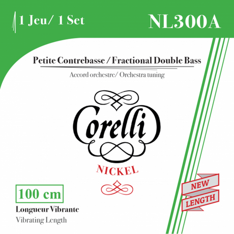 Corelli-kontrabassokielet Factional - small scale - setti 1/2 koko (300A)