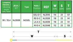 Corelli Kontrabassikegit Fractional - small scale - Set 1/4 size (NL300B)