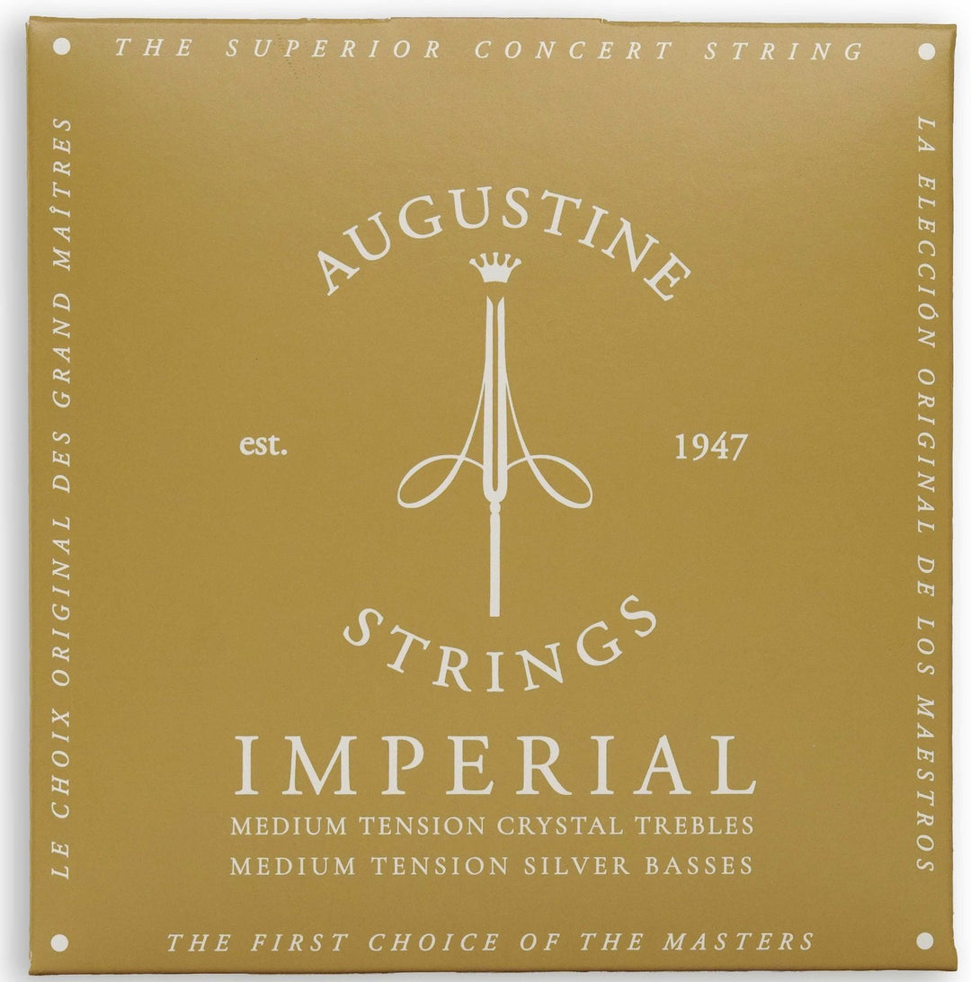 Augustine Kitarankielet klassiselle kitaralle Imperial Crystal Nylon medium - Set Imperial Black (medium/low)