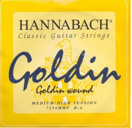 Hannabach 725 D4 -bassokieli klassiselle kitaralle, medium/high tension