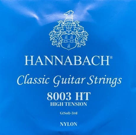 Hannabach 800 G3 diskanttikieli klassiselle kitaralle, high tension
