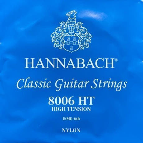 Hannabach 800 E6 -bassokieli klassiselle kitaralle, high-jännite
