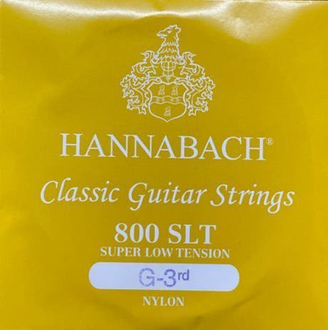 Hannabach 800 G3 diskanttikieli klassiseen kitaraan, super low tension