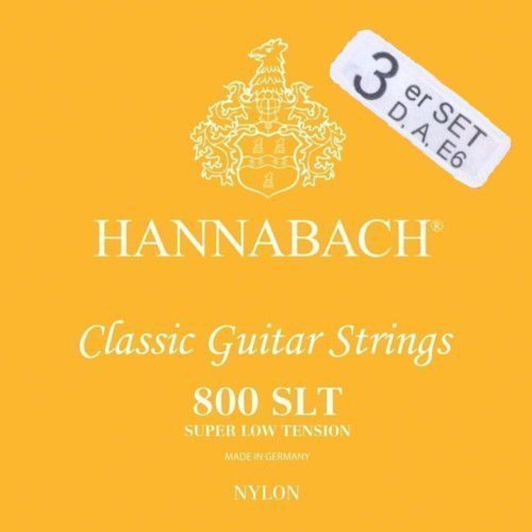 Hannabach Strings klassiselle kitaralle Serie 800 Super Low Tension Silver plated – 3 bassokielen Set (8007SLT)