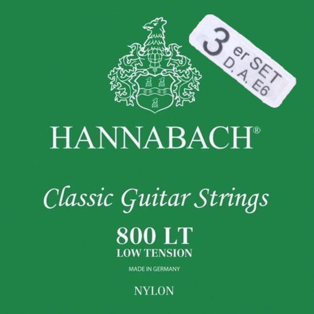 Hannabach Strings for classic Kitarat Serie 800 Low tension Silver plated - Set of 3 bass (8007LT)
