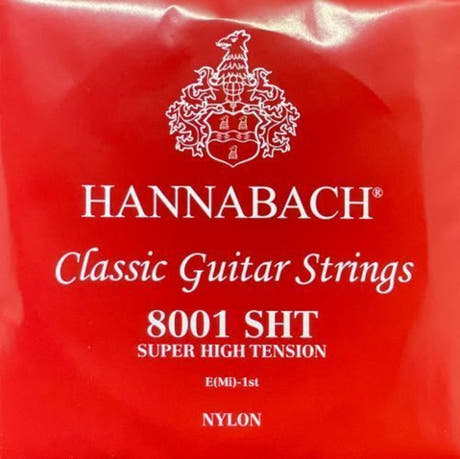 Hannabach 800 E1 -diskanttikieli klassiselle kitaralle, super high tension