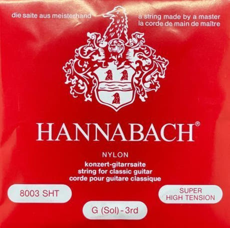 Hannabach 800 G3 -diskanttikieli klassiselle kitaralle, erittäin suuri jännitys
