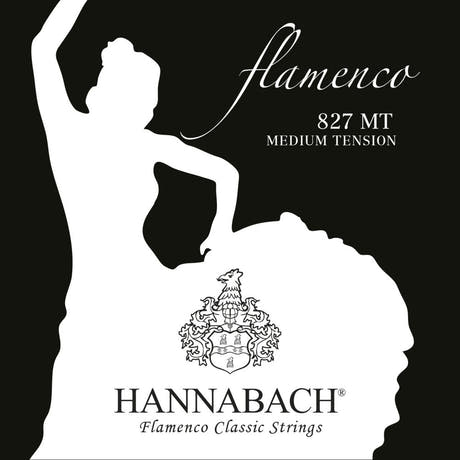 Hannabach 827 E1 -diskanttikieli flamencokitaralle, medium tension