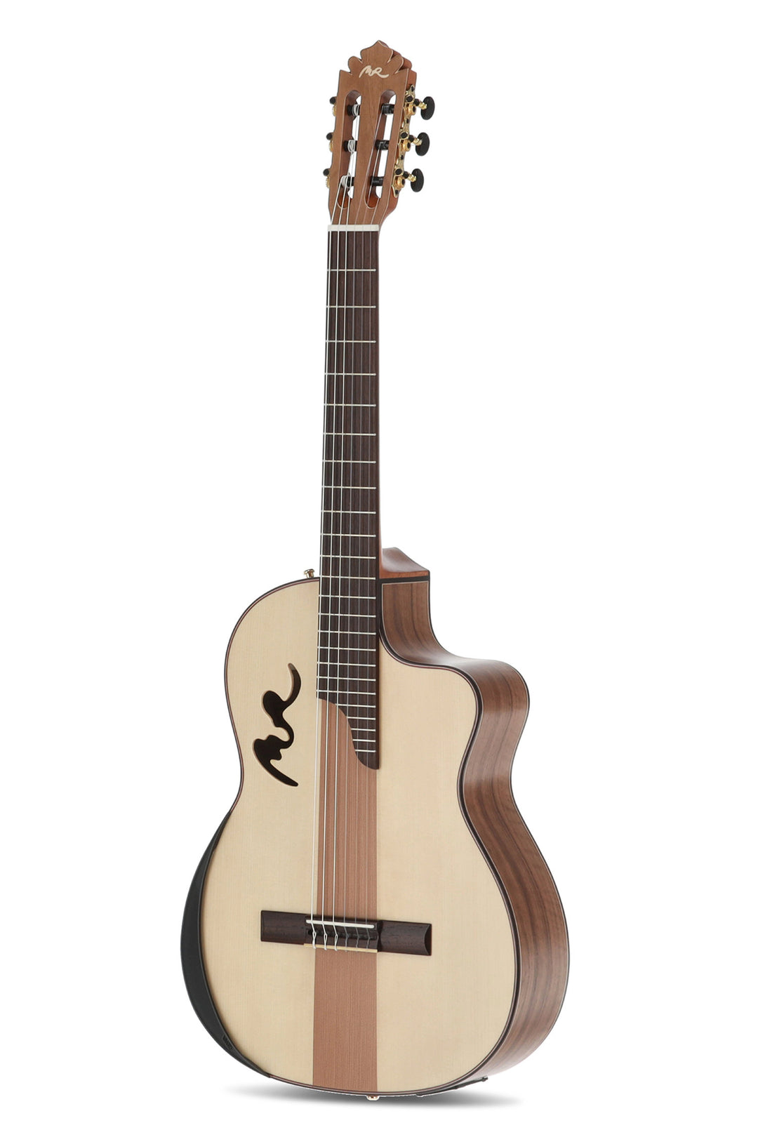 Manuel Rodriguez Electro-acoustic Café Cortado Cutaway – Curly Walnut (satin)