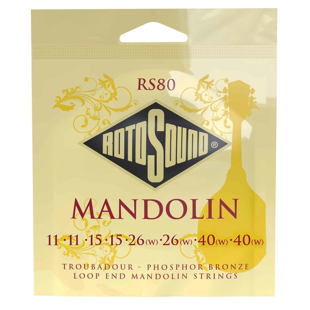 Rotosound Kielet mandoliinille Troubadour - Sarja Mandolin 11-40 (RS80)