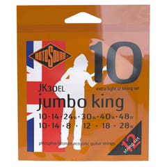 Rotosound Kielit akustiselle kitaralle Jumbo King - Set 12-string Extra Light 10-48 (JK30EL)