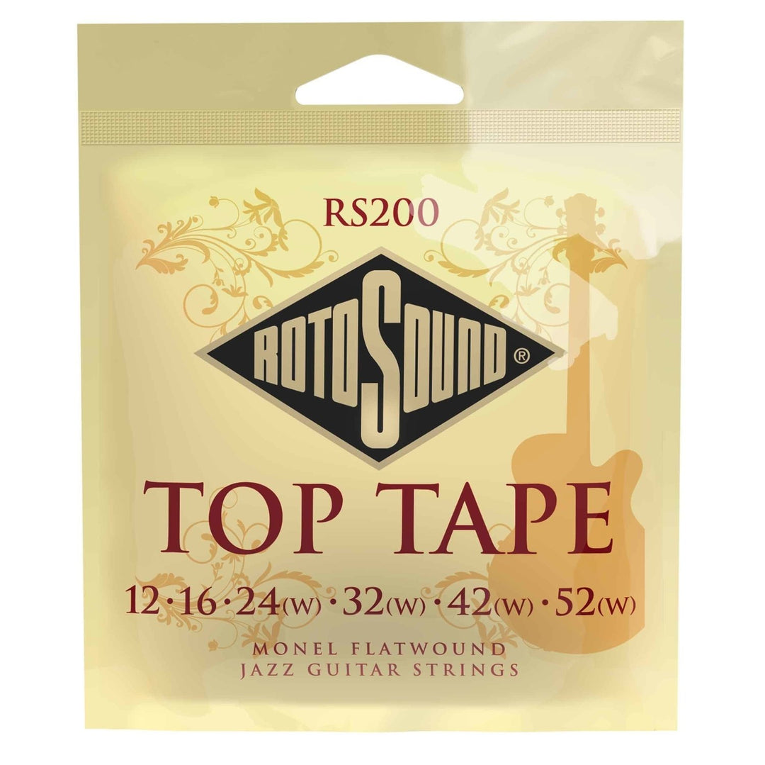 Rotosound Jazz Kitarat Strings Flatwound - Set Flatwound 12-52 (RS200)