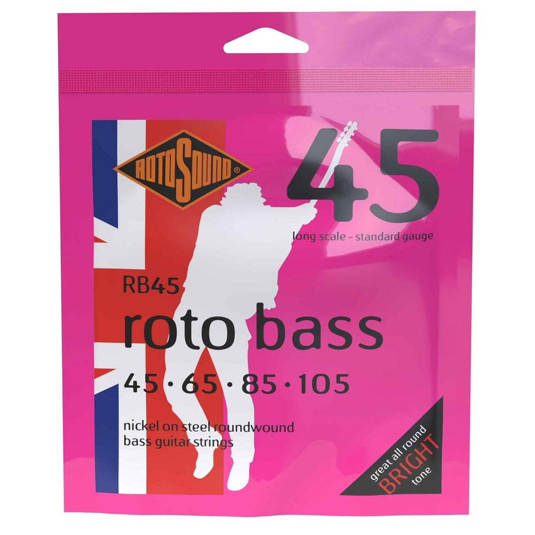 Rotosound sähköbassokielet Roto Bass – set 4-kielinen Nickel Standard 45-105 (RB45)