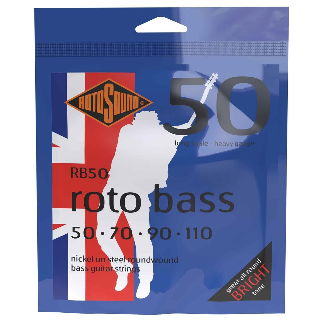 Rotosound E-bass-kielten Roto Bass - Set 4-string Nickel Heavy 50-110 (RB50)