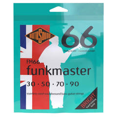 Rotosound E-bassokielet Swing Bass 66 – set 4-kielinen FUNKMASTER Custom 30–90 (FM66)