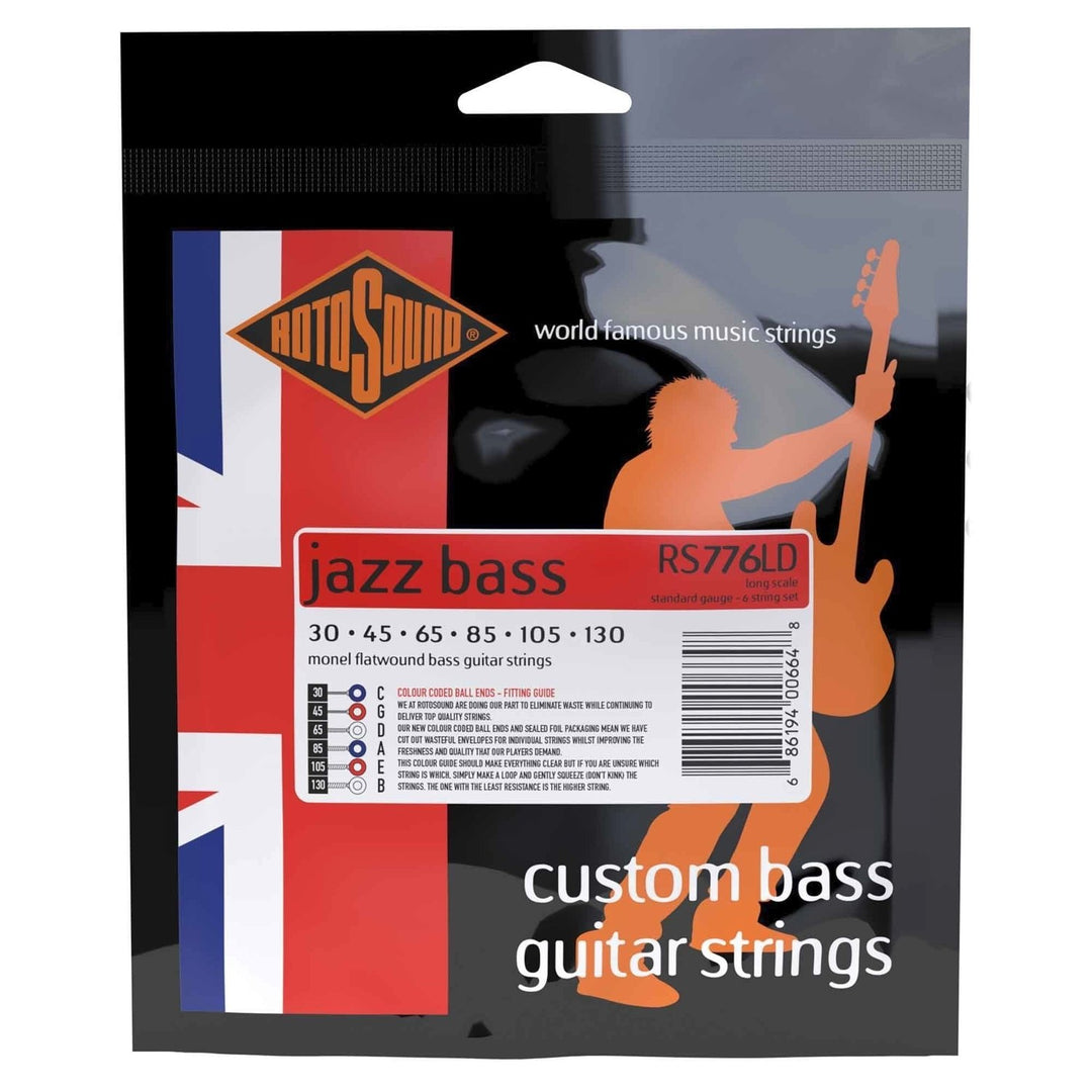 Rotosound Jazz Bass -kielet Jazz Bass 77 - set 6-kielinen Flatwound Standard 30-130 (RS776LD)