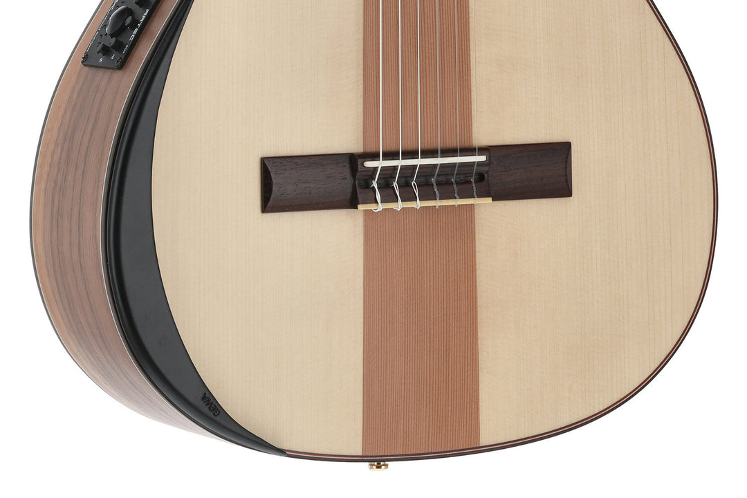 Manuel Rodriguez Electro-acoustic Café Cortado Cutaway – Curly Walnut (satin)