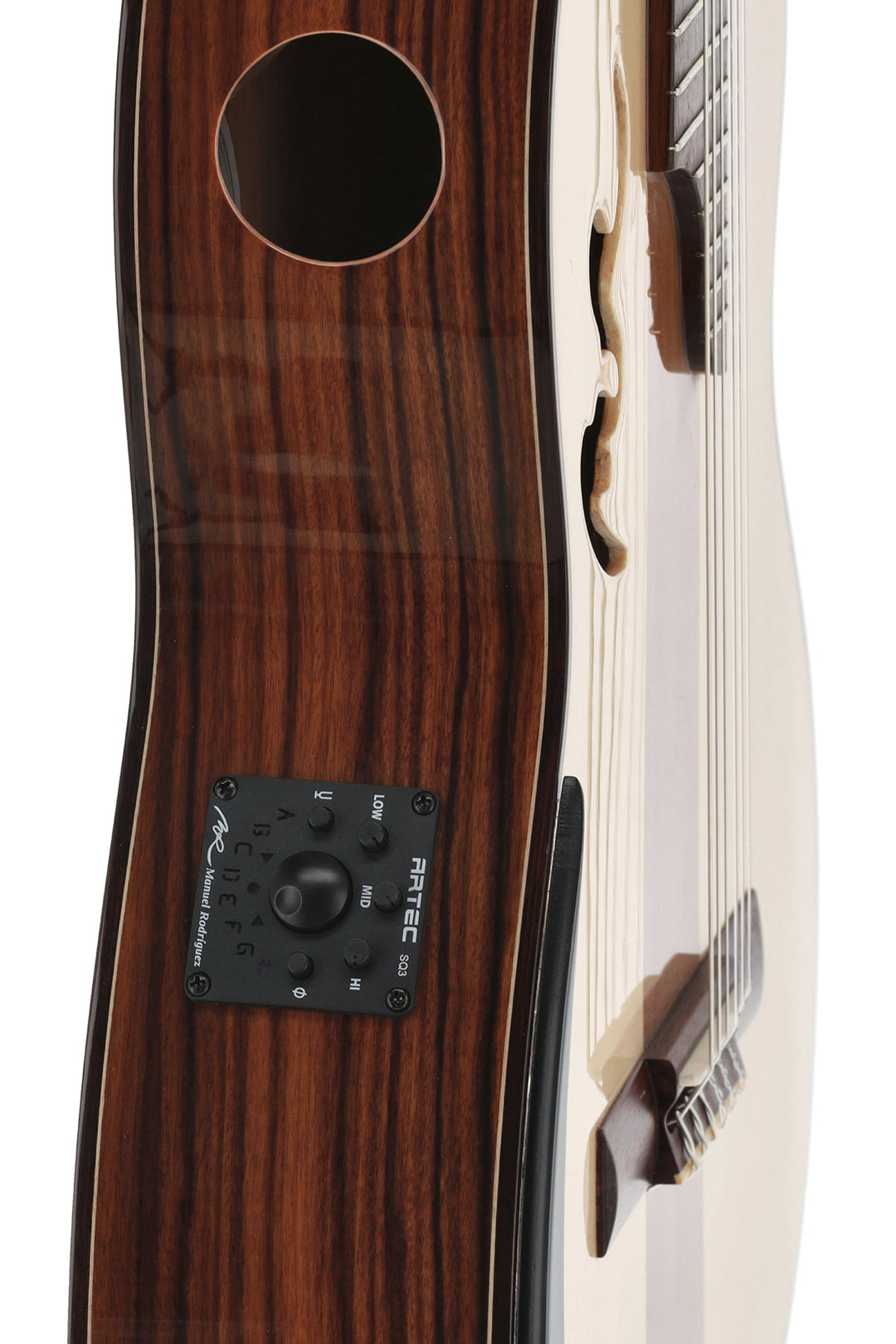 Manuel Rodriguez sähköakustinen Café Cortado Cutaway – Santos Rosewood (gloss)