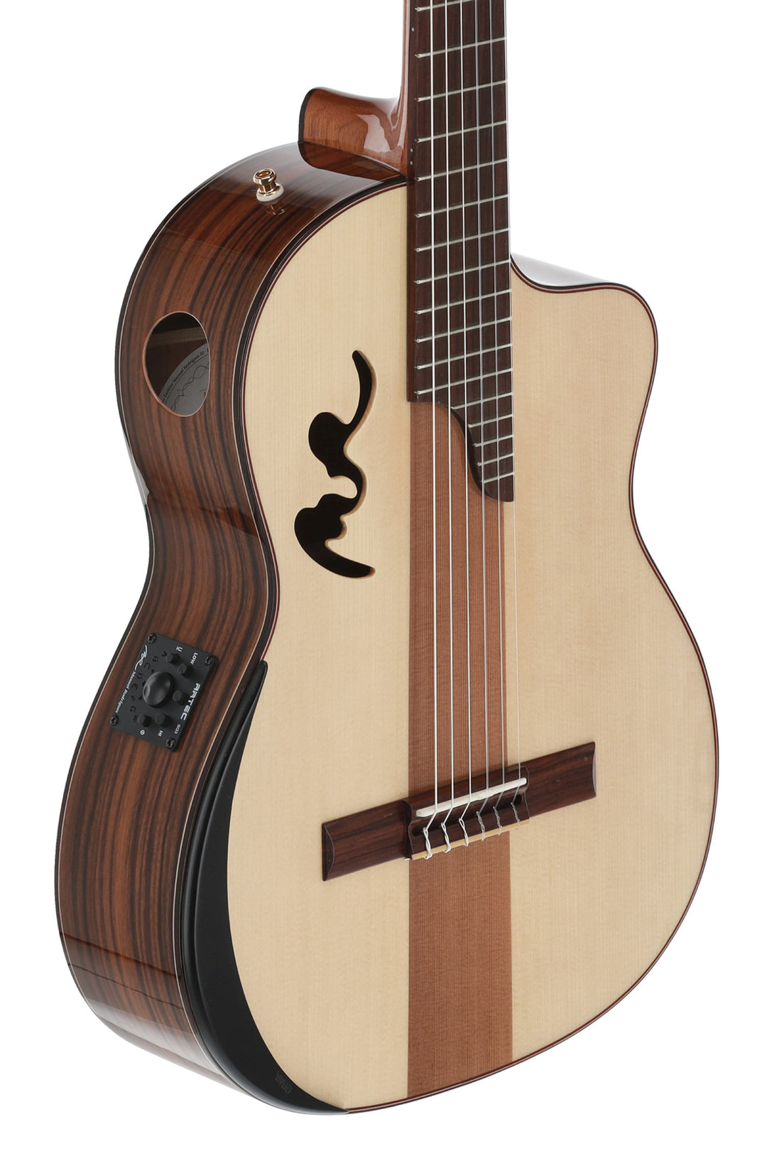 Manuel Rodriguez sähköakustinen Café Cortado Cutaway – Santos Rosewood (gloss)