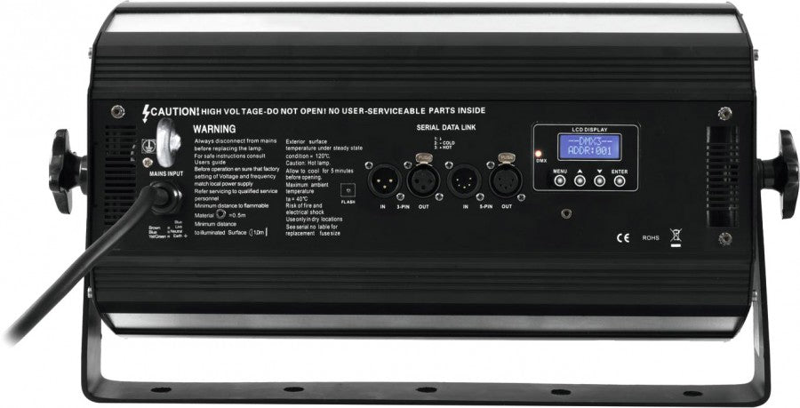 Eurolite MegaStrobe DMX:llä (3000W)