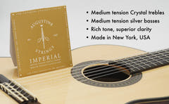 Augustine-kielet klassiselle kitaralle Imperial Crystal Nylon medium - Setti Imperial Red (medium/medium)