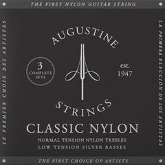 Augustine -kielet klassiselle kitaralle Classic Label - 3 x Set Classic Black (normal/low)