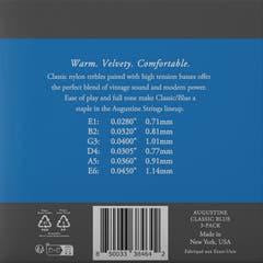 Augustine-kielet klassiselle kitaralle Classic Label – 3 x set Classic Blue (normal/high)