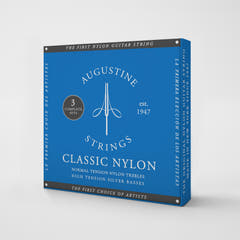 Augustine-kielet klassiselle kitaralle Classic Label – 3 x set Classic Blue (normal/high)