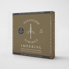 Augustine-kielet klassiselle Kitarat Imperial Crystal Nylon medium - 3 x Set Imperial Red (medium/medium)
