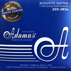 Adamas Strings for Acoustic Kitarat Nuova phosphor bronze coated - Also suitable for people with allergy (1717NU)