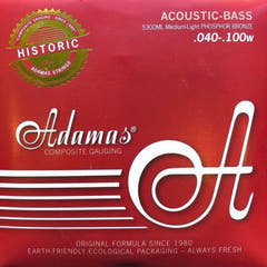 Adamas kielet akustiselle bassolle Phosphor Bronze - Set 4-string med-light (5300ML)