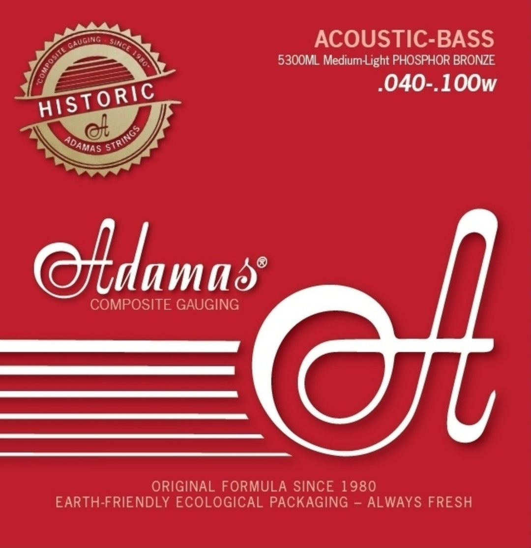 Adamas kielet akustiselle bassolle Phosphor Bronze - Set 4-string med-light (5300ML)