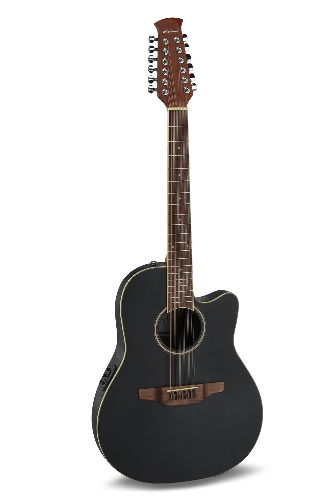 Applause E-Akustinen Kitarat AB2412II Mid Cutaway 12-string - Black Satin (AB2412II-5S)