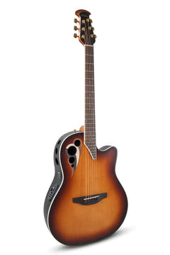 Ovation E-Acoustic Kitarat Celebrity Elite Deluxe Deep Contour - Vintage Sunburst Satin (CDX40-1-G)