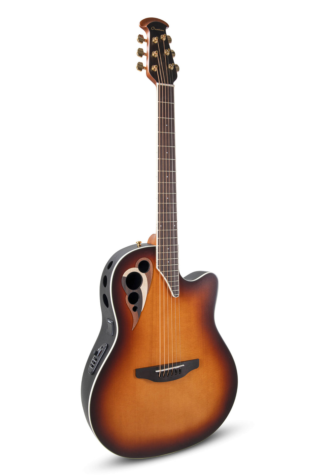 Ovation E-Acoustic Kitarat Celebrity Elite Deluxe Deep Contour - Vintage Sunburst Satin (CDX40-1-G)