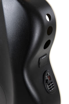 Ovation-sähkökitarat Celebrity Elite Deluxe Deep Contour – Black Satin (CDX40-5-G)