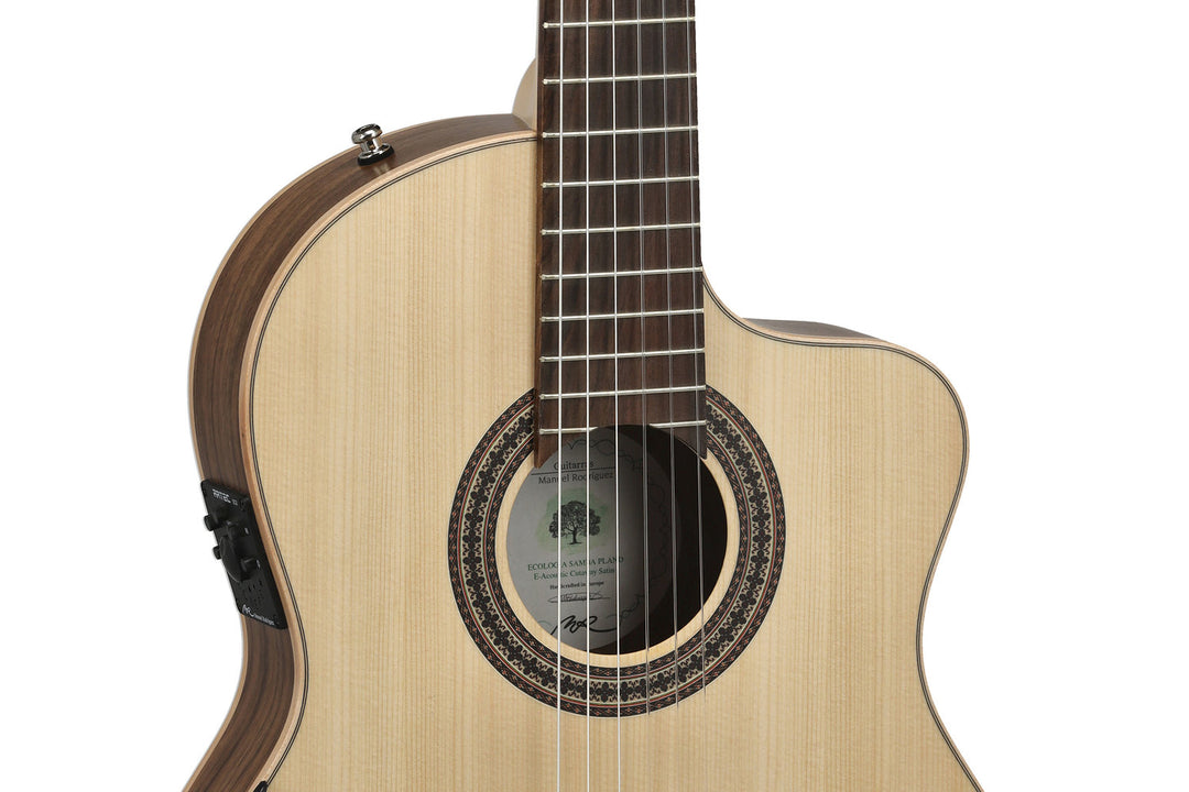 Manuel Rodriguez ECOLOGÍA -sarja Samba elektroakustinen - E-Acoustic Samba Plano (Cutaway)