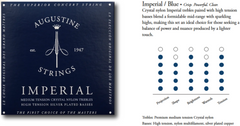Augustine Kitarankielet klassiselle kitaralle Imperial Crystal Nylon medium - Set Imperial Blue (medium/high)