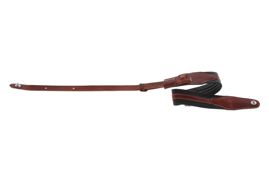 GEWA Kitarahihnat Prestige 65 pehmustetut Security Locks - black croc/brown