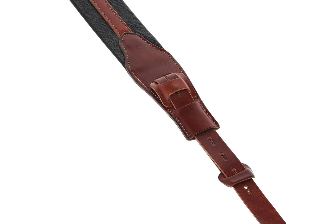 GEWA Kitarahihnat Prestige 65 pehmustetut Security Locks - black croc/brown