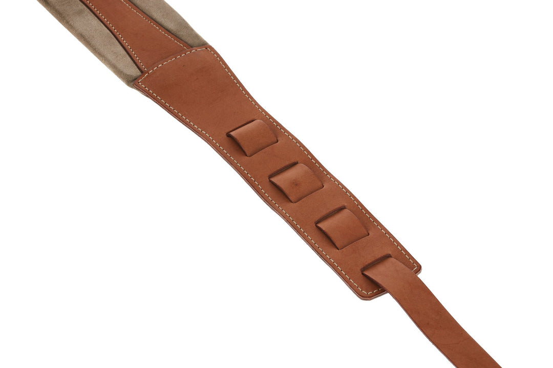 GEWA Kitarat-hihnat Prestige 85 pehmustettu Security Locks – kuivahiekka/ruskea