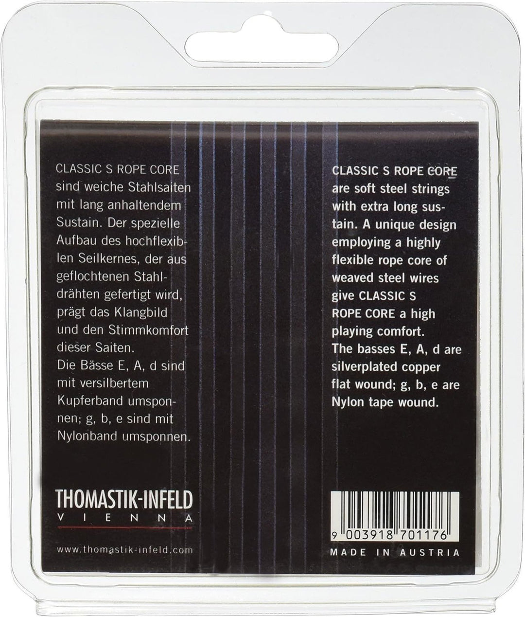 Thomastik-Infeld Strings klassiselle kitaralle Classic S Rope Core - Set (KR116)