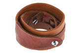 GEWA Guitar Straps Prestige 65 padded Security Locks - dry sand/brown