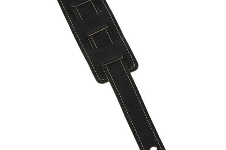 GEWA Regular 70 -kitarahihna nahkaa, Satin Black