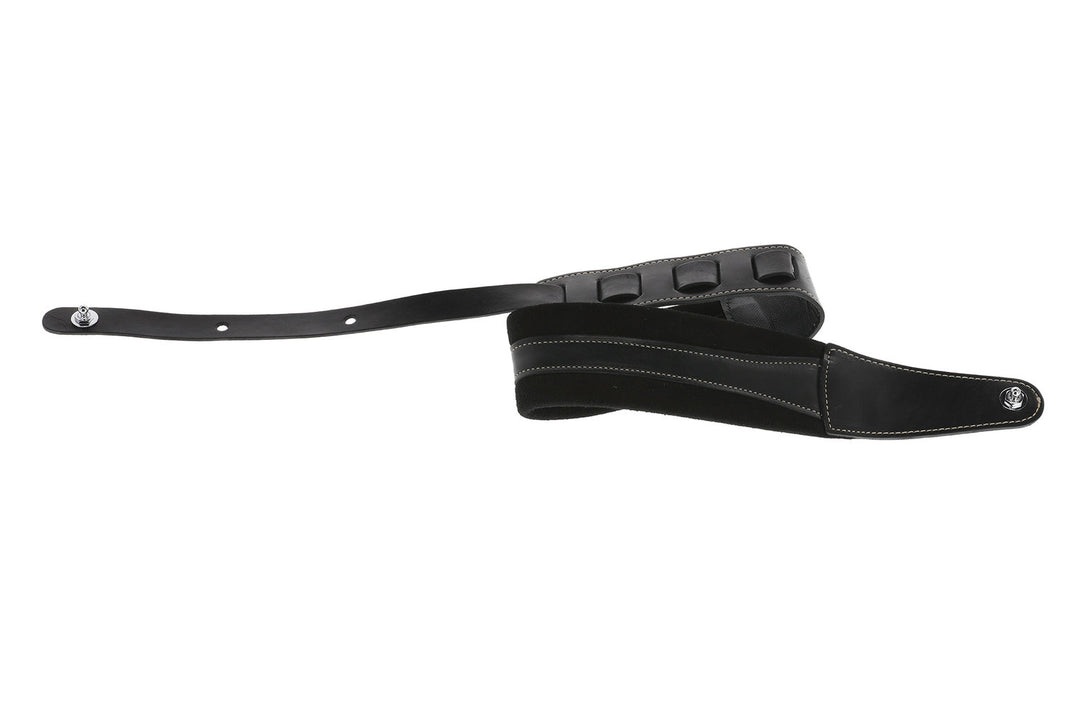 GEWA Guitar -hihnat Prestige 85 pehmustetut Security Locks - musta/musta