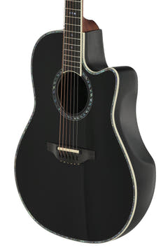 Ovation E-Acoustic Guitar Pro sarja Custom Balladeer Deep Contour - Black (2762BL-5-G)