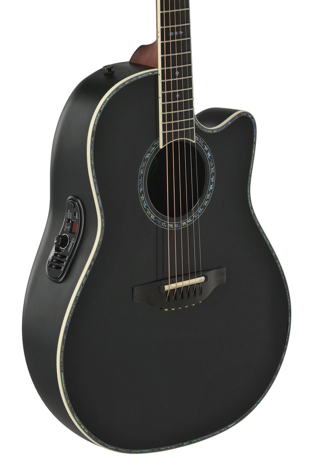 Ovation E-Acoustic Guitar Pro sarja Custom Balladeer Deep Contour - Black (2762BL-5-G)